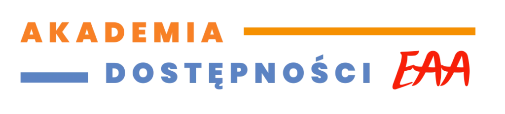 Element graficzny - napis Akademia Dostępności EAA