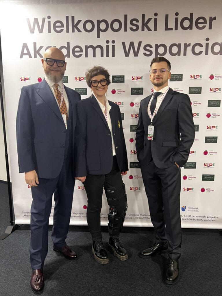 Zarząd Fundacji Perseus: Aleksandra Frąszczak, Krzysztof Frąszczak oraz Patryk Piwko
